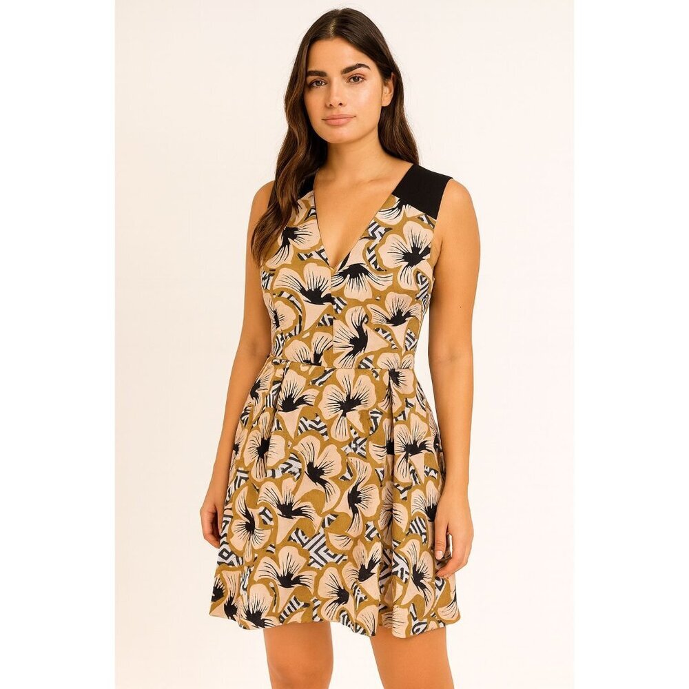 NWT ASOS Africa × Chichia Honeysuckle Fit & Flare Mini Dress Size 0X Office
